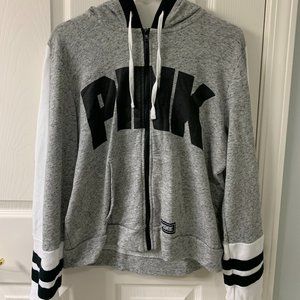 VS PINK Women's Large Zip Up Sweatshirt